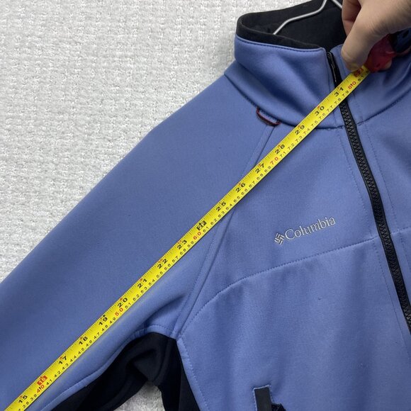 Y2K Columbia Titanium Interchange Soft Shell Tech Jacket Blue Wom Sz M Read - Picture 14 of 16